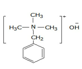 芐基三甲基氫氧化銨 ，40%（甲醇溶液）